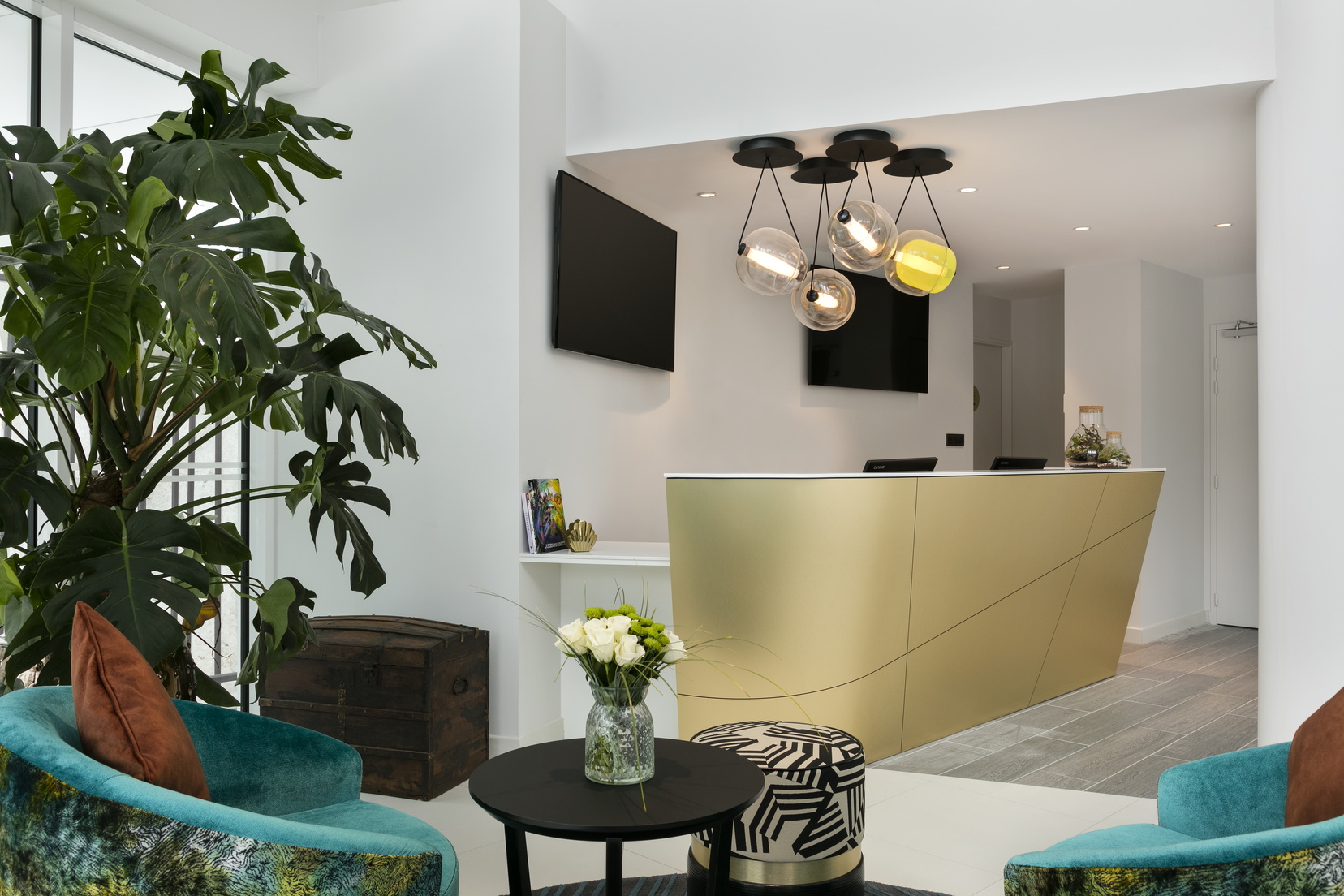 Reception open 24/7 of our apart hotel in Nantes