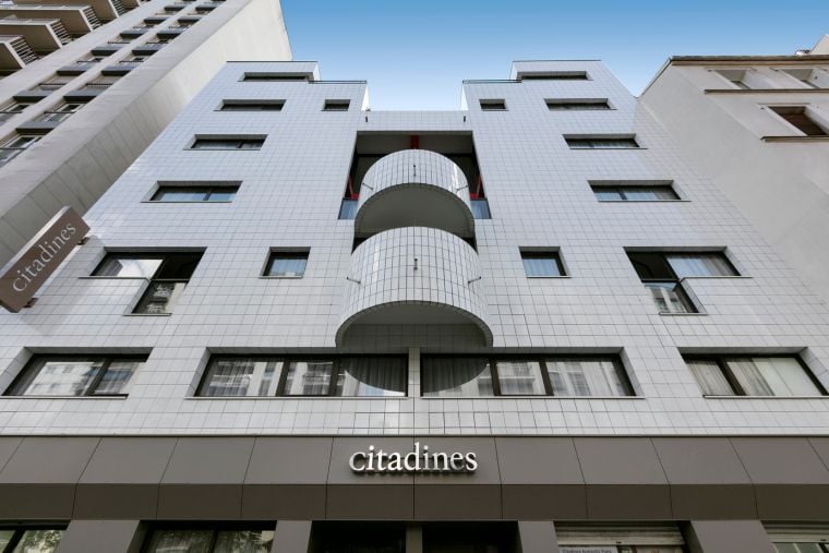 Façade of our apart hotel Paris 13
