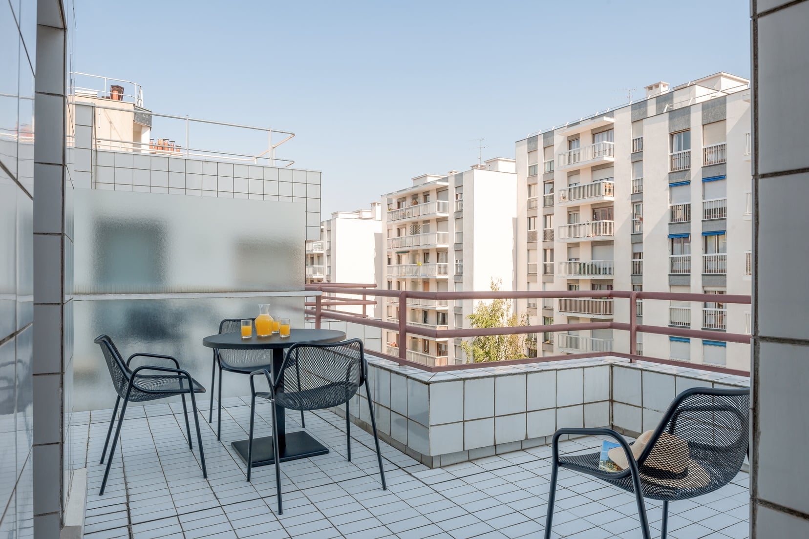 Balcony of a 1-Bedroom Classic, apart hotel Paris 13