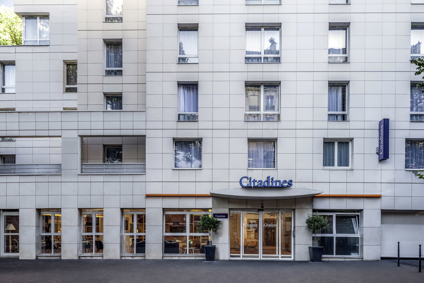 Front of our apart hotel in Paris 18