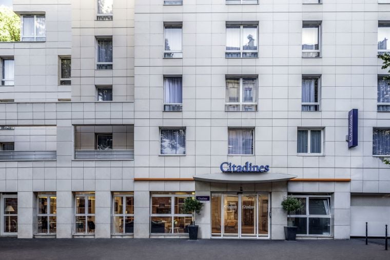 Front of our apart hotel in Paris 18