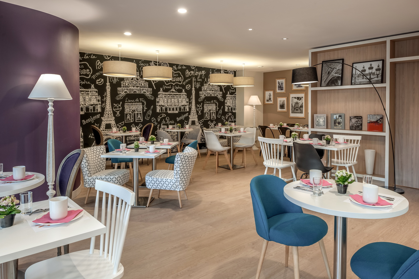 Breakfast room open 7 days a week in our apart hotel Paris 18