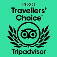 <strong>Tripadvisor -Travelers' Choice 2020</strong></br>Based on a full year of TripAdvisor reviews, prior to any changes caused by the pandemic, award winners are known for consistently receiving great traveler feedback, placing our hotel in 2020 Traveler's Choice