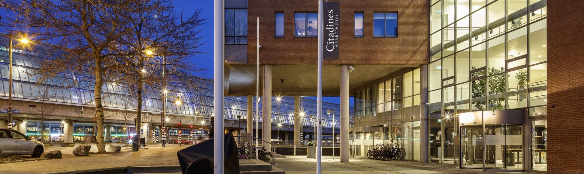 facade of apart hotel Citadines Sloterdijk Station Amsterdam