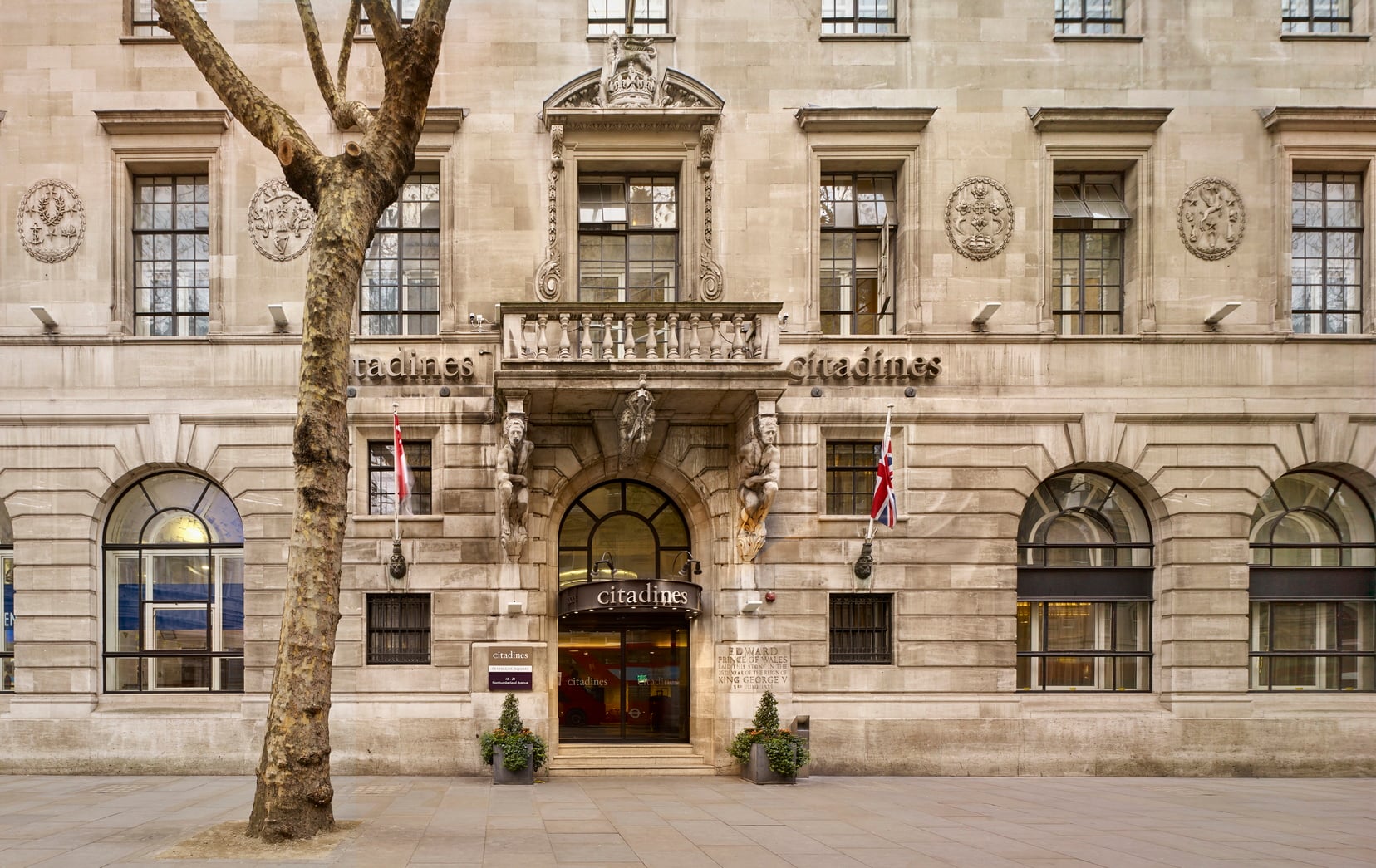 Facade of our apart hotel in London