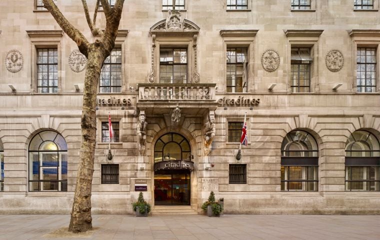 Facade of our apart hotel in London