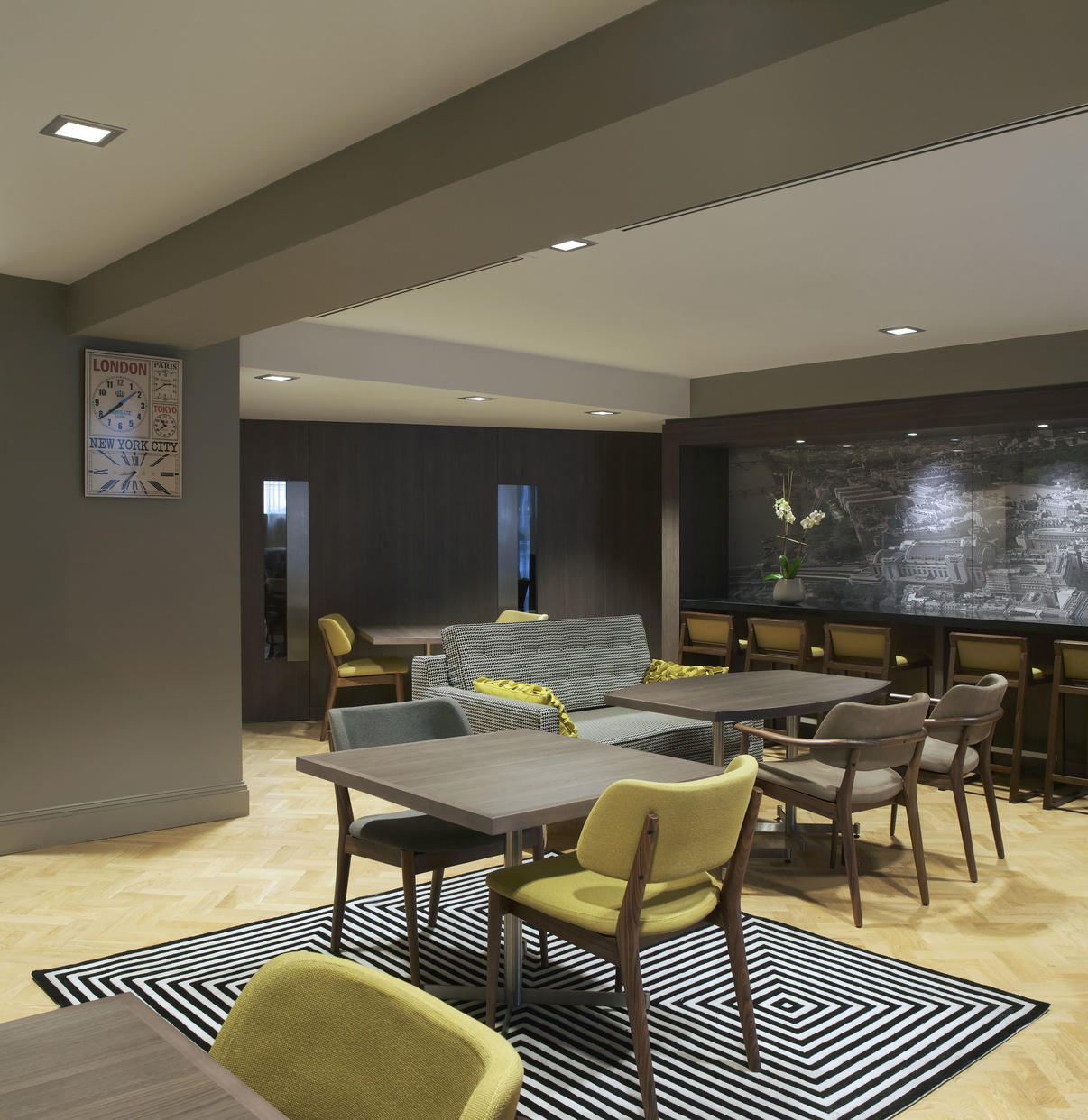Breakfast room of our apart hotel in London