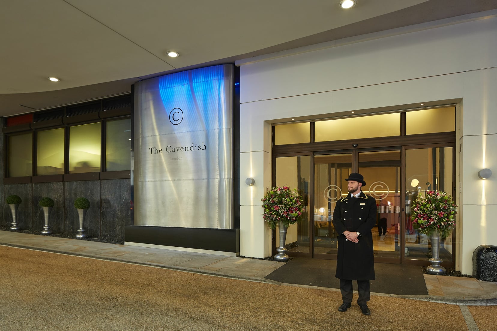 Entrance to our London hotel