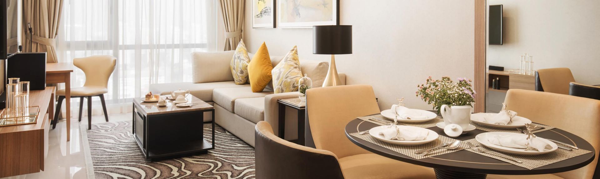 Bảng giá Oakwood Residence Saigon One Bedroom Deluxe Căn hộ Banner Desktop