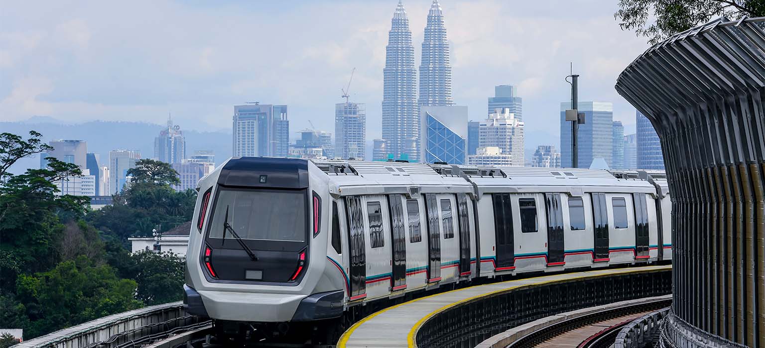 Modern MRT and infrastructure in Kuala Lumpur