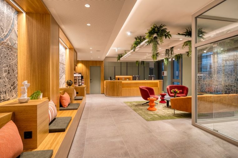 Lobby and its reception area
