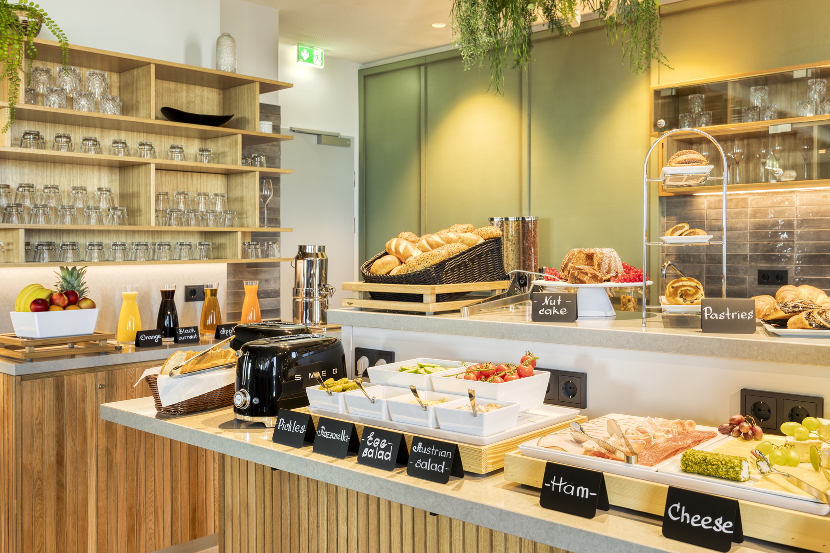 Continental breakfast buffet served 7 days a week