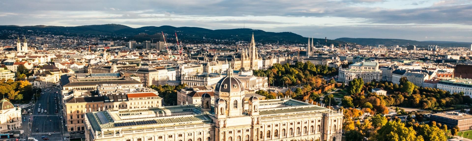 Vienna city centre at sunrise