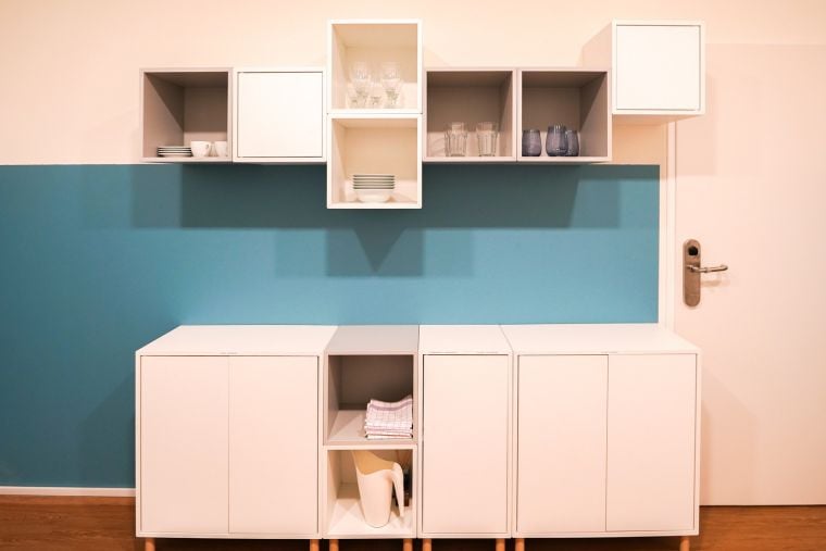 Laundry in our apart hotel in Vienna