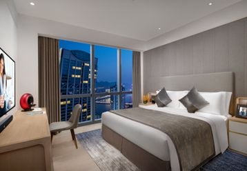 Apartment Types Ascott Raffles City Chongqing Studio Deluxe 358x248 New