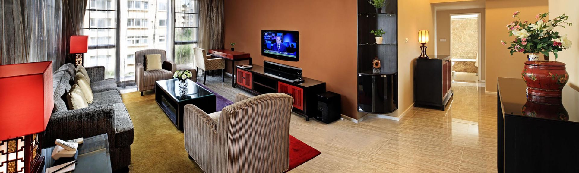 Oakwood Gold Arch Residence Guangzhou Three Bedroom Deluxe Apartment Banner Desktop