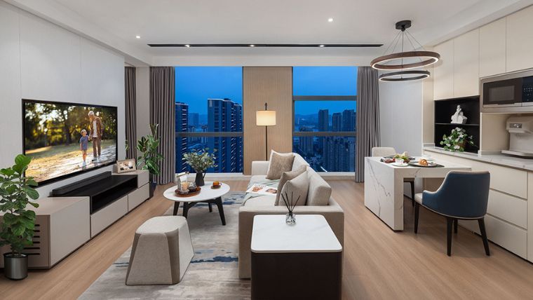 One Bedroom Deluxe CN Wuxi STNCCW 1BRMDlx LivingRm 2023 LR