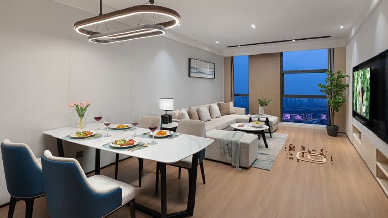 Two Bedroom Premier CN Wuxi STNCCW 2BRMSuite LivingRm 2023 LR