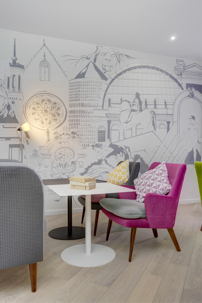 Espace lounge de notre appart hotel à Lyon 3