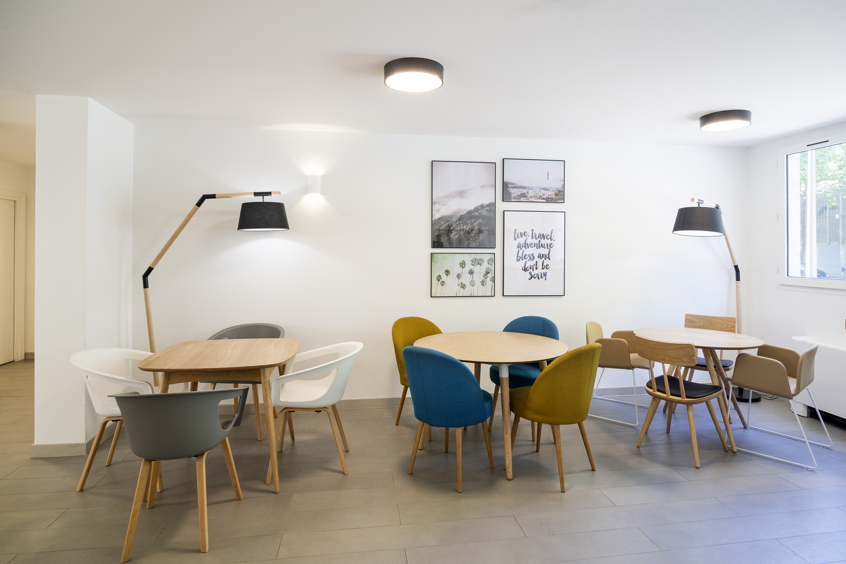 Breakfast room of our apart hotel in Montpellier