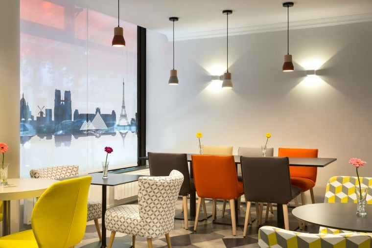 Breakfast room of our apart hotel in Paris 12