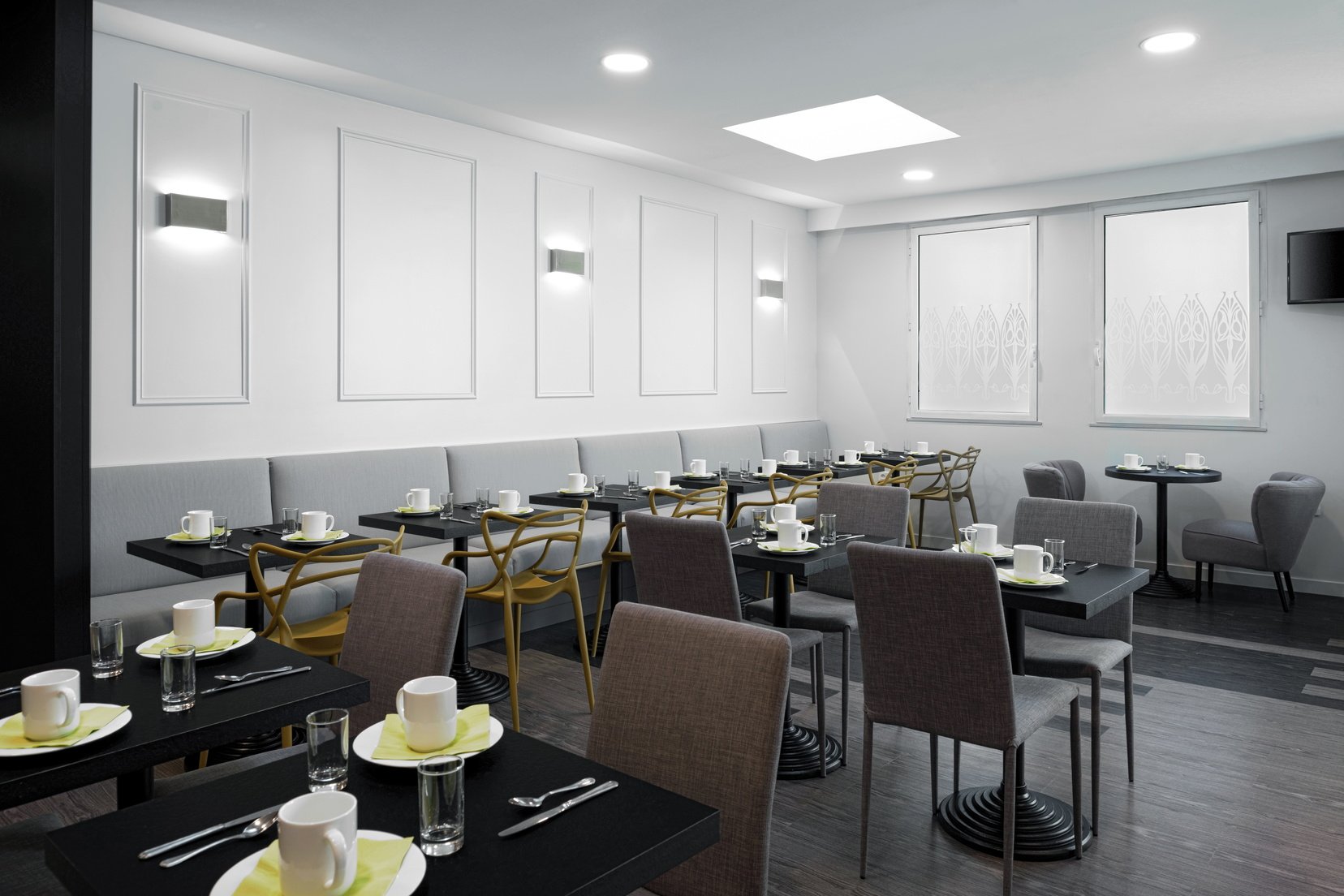 Salle de petit-déjeuner ouverte 7j/7 de notre appart hotel à Paris 11