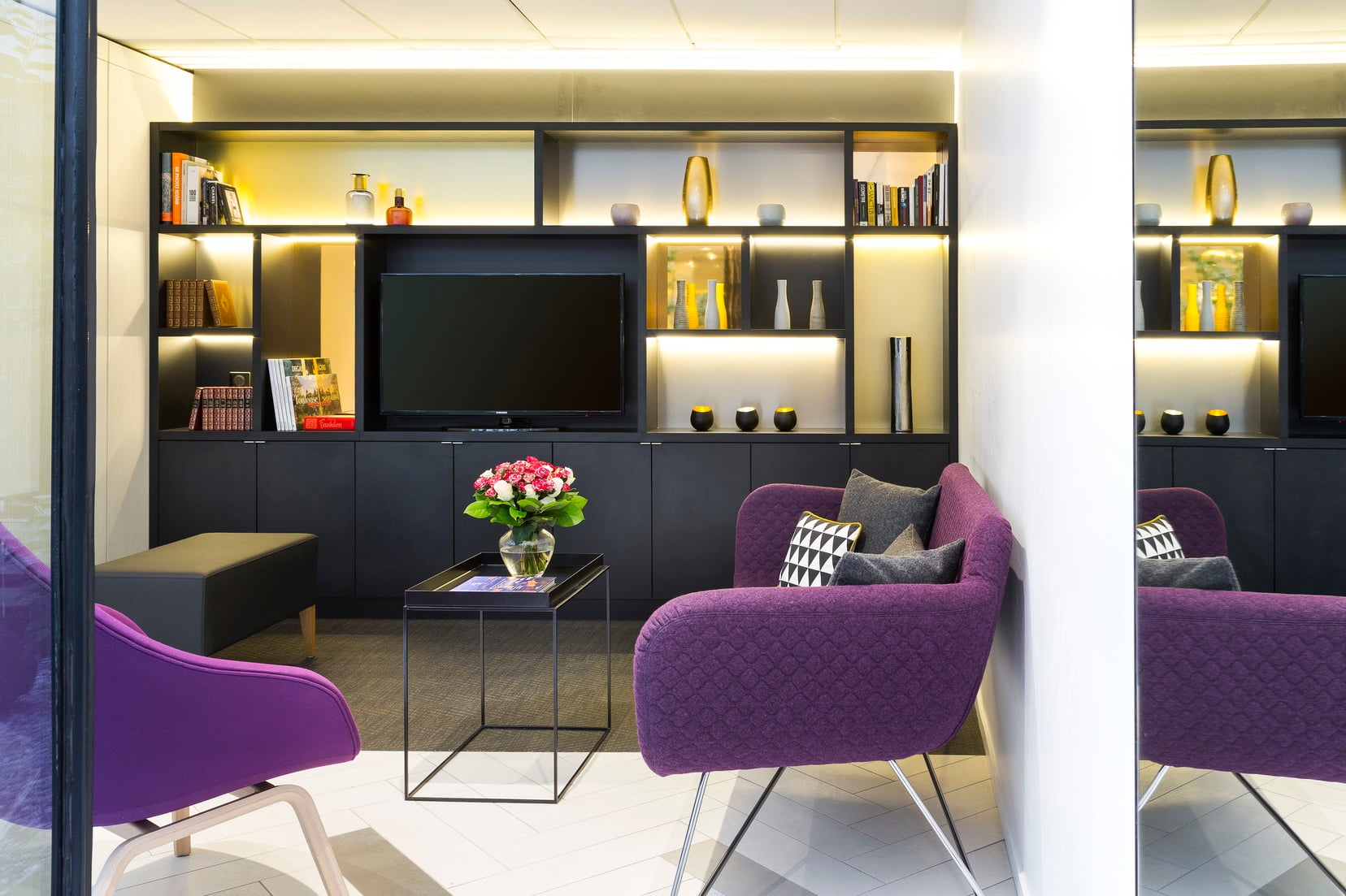 Lounge area of our apart hotel in Paris 2