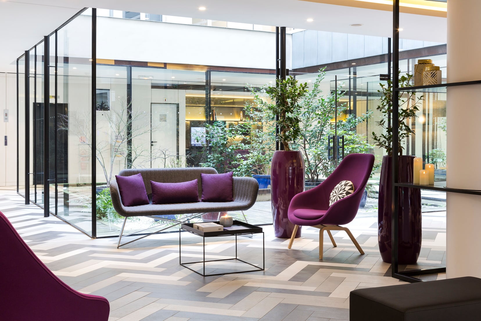 Lounge area of our apart hotel in Paris 2
