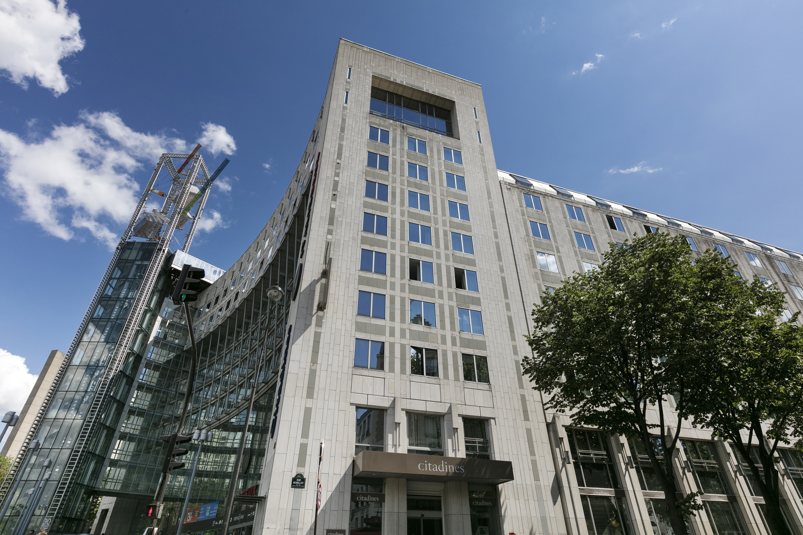 Facade of our apart hotel in Paris 13