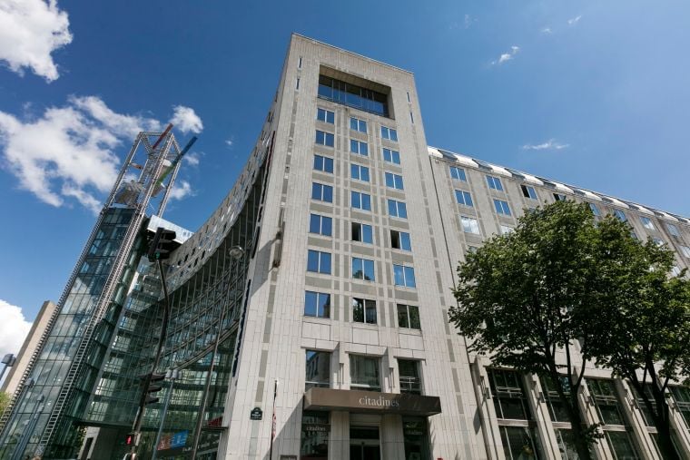 Facade of our apart hotel in Paris 13