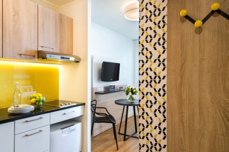 Studios fully equipped kitchen, apart hotel Paris 15