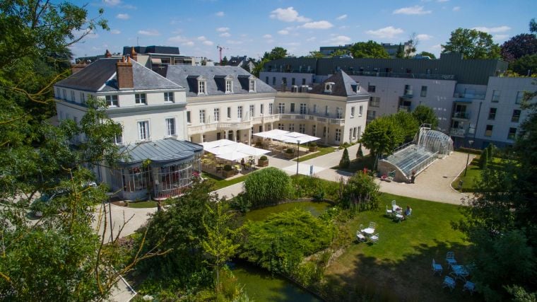 Façade de notre hôtel à Tours