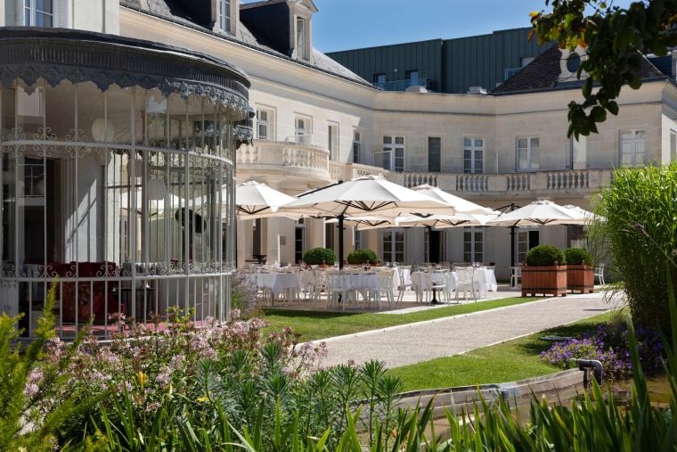 Terrasse de notre hôtel à Tours