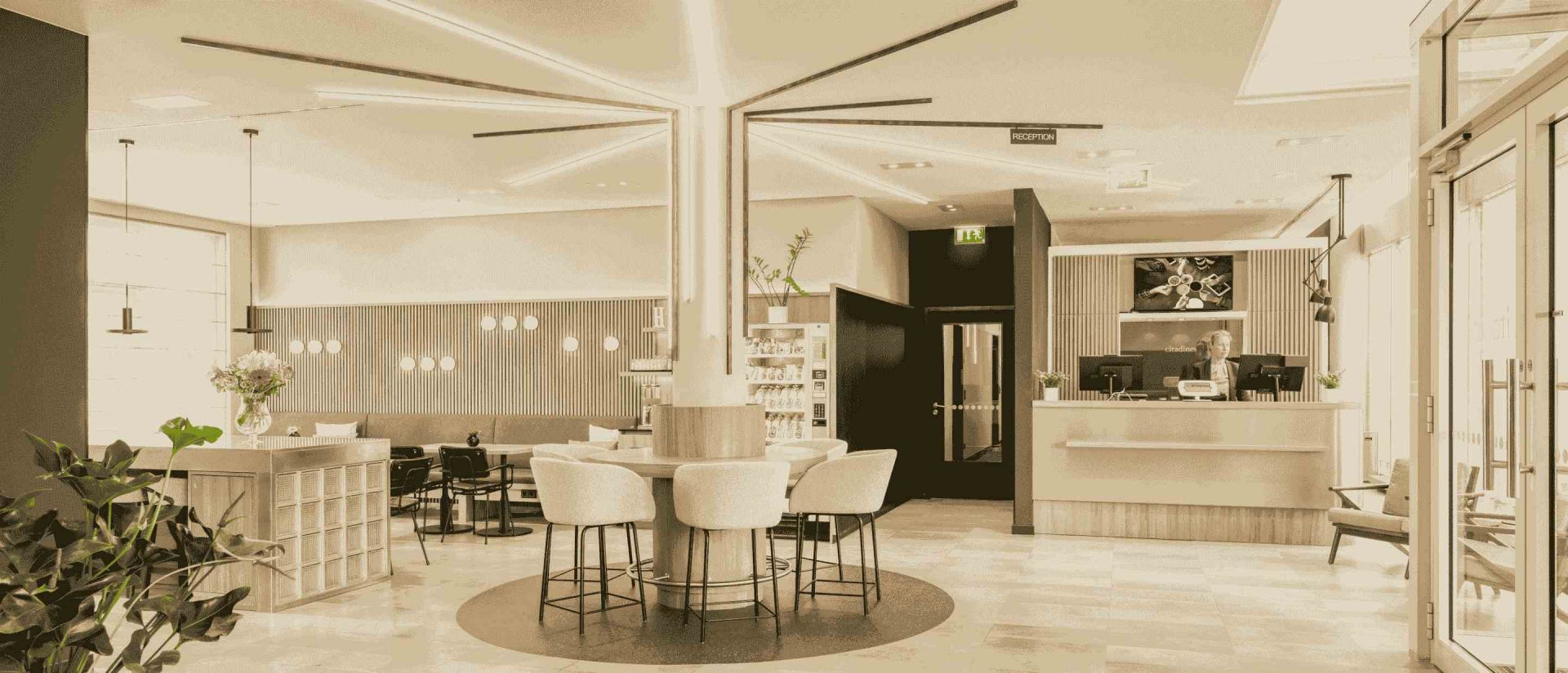 lobby at apart hotel Citadines Kurfürstendamm Berlin 