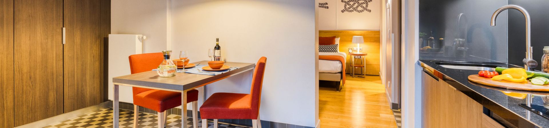 Apartment at apart hotel Citadines Michel Hamburg