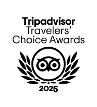 <strong>Tripadvisor - Travelers' Choice 2025</strong></br>Based on a full year of TripAdvisor reviews for service, quality, and customer satisfaction. Prior to any changes caused by the pandemic, award winners are known for consistently receiving great traveler feedback, placing our hotel in the top 10% of hospitality businesses around the globe