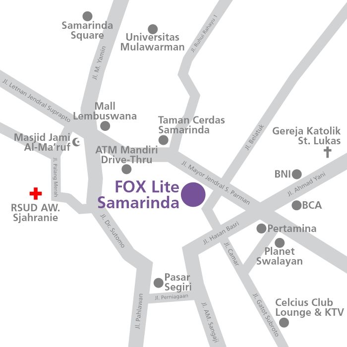 Location Map | FOX Lite Hotel Samarinda | English