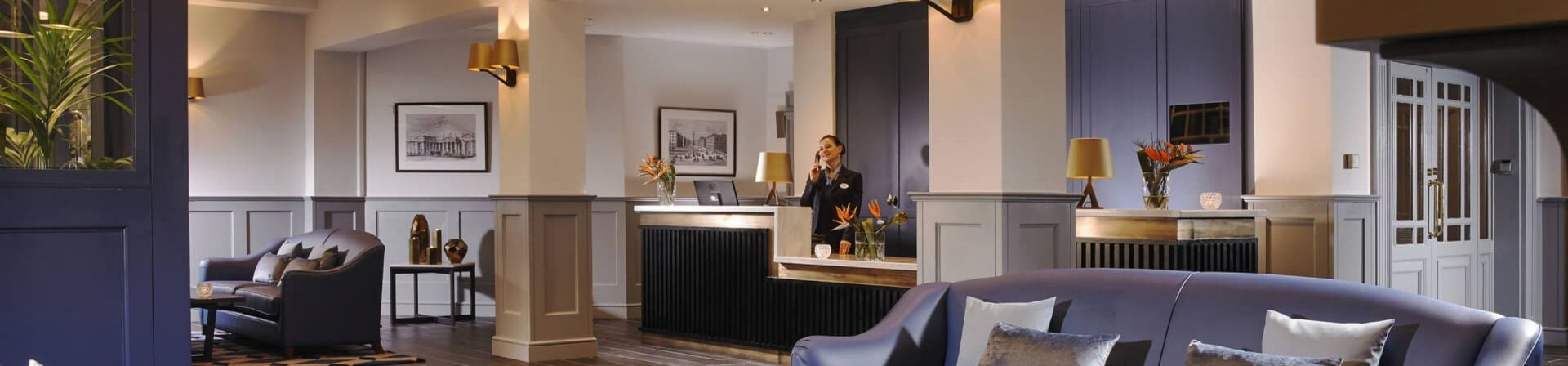 Front desk at Temple Bar Hotel