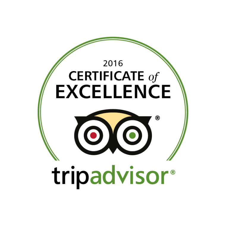 <strong>Certificate of Excellence 2016</strong></br><p><strong>TripAdvisor</strong></p>