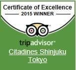 <strong>Certificate of Excellence 2012 ~ 2015</strong></br><p><strong>TripAdvisor</strong></p>