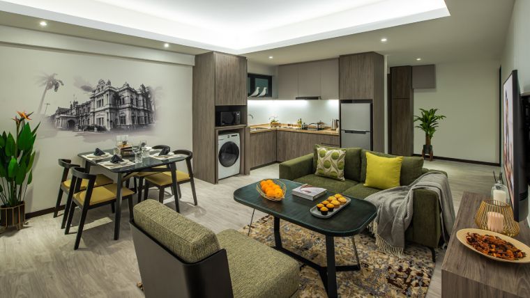 Apartmenttypes Sky Residence Prai 2EXE LivingRoom