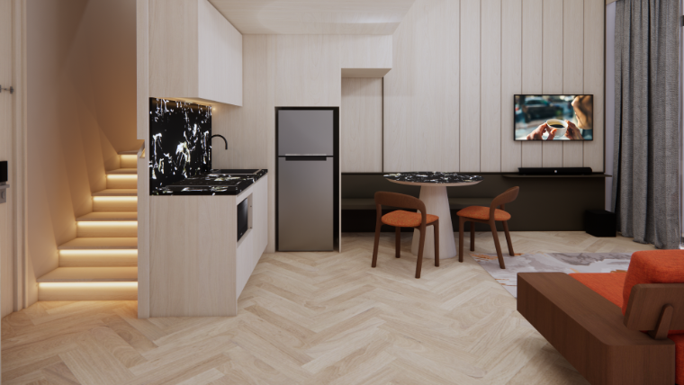 Apartmenttypes CTTP 2PREloft Temp LR