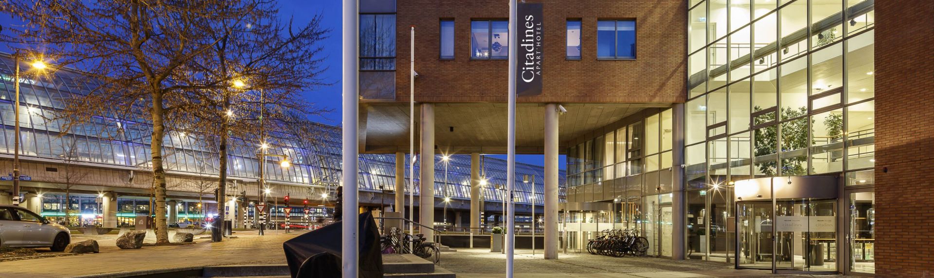 facade of apart hotel Citadines Sloterdijk Station Amsterdam