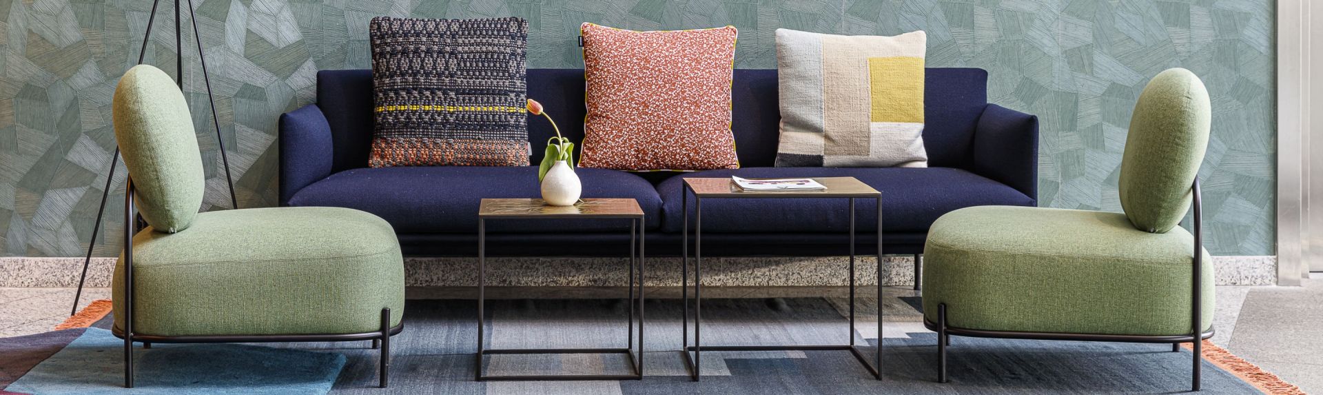 Lounge at apart hotel Citadines Sloterdijk Station Amsterdam