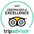 <strong>Certificate of Excellence 2019</strong></br>TripAdvisor