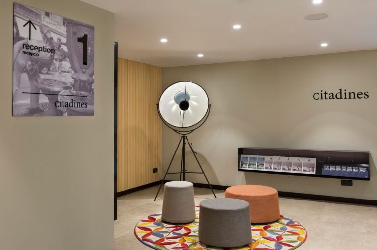 Espace lounge de notre appart hotel à Barcelone