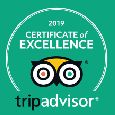 <strong>2019 TripAdvisor Certificate of Excellence Award</strong></br>2019 TripAdvisor Certificate of Excellence Award