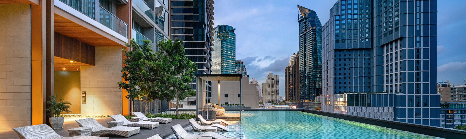 Oakwood Suites Bangkok ภาพรวมแบนเนอร์เดสก์ท็อป