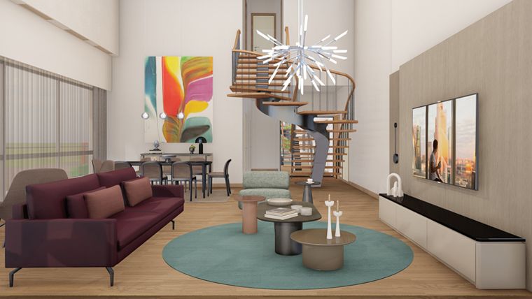 Three-Bedroom Penthouse