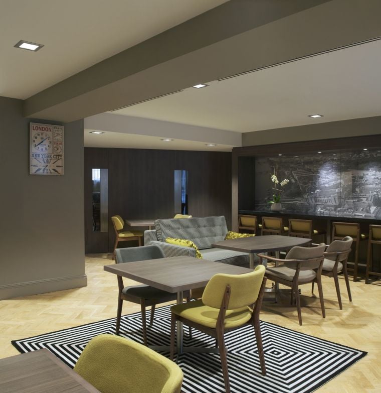 Salle de petit-déjeuner de notre appart hotel à Londres